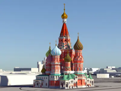 Saint Basils Cathedral - Moscow Russia 3D model