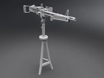 M60 LMG scale model 3D print model