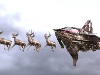 Santa Grand ship 2 3D model