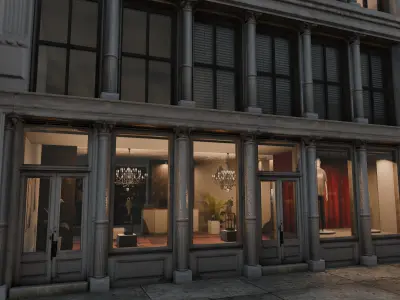 NYC SoHo Building Pack Low-poly 3D model