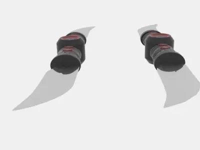 Stealth Strike Ninja Weapon Low-poly 3D model