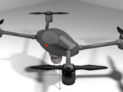 Drone - UAV Miniature Copter 3D model