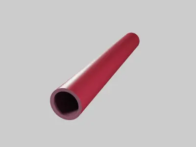 PE-X PE-RT pipes and fittings 3D model