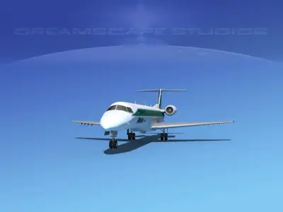 Embraer ERJ-145 Alitalia Express 3D model