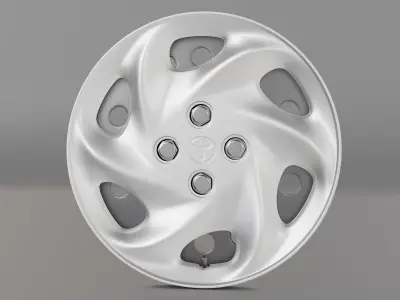 Corolla Wagon Rim Wheel Low-poly 3D model