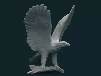 Eagle 3d Model statue 3D model