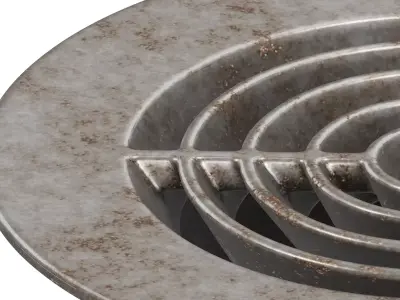 Rusty Air Conditioning Vent 3D model