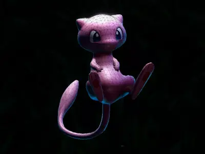 Kanto Legenday Pokemon Pack Low-poly 3D model