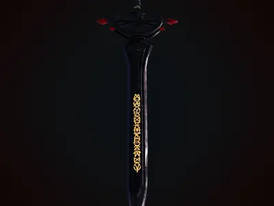 Sword of Titan Low-poly 3D model