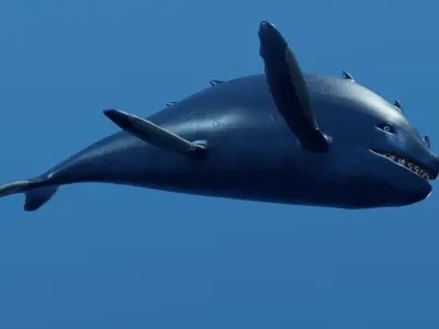 Mutant Sea Monster Low-poly 3D model