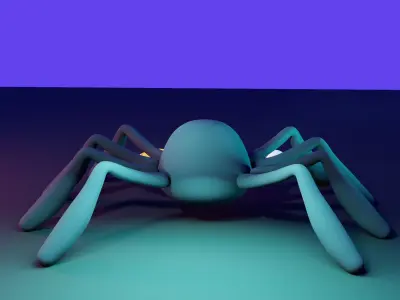 Spider 3d Low-poly 3D model