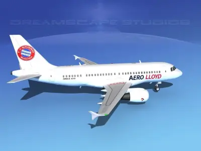 Airbus A319 Aero Loyd 3D model