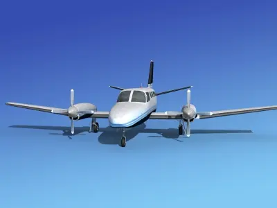 Cessna 441 Conquest II V13 3D model