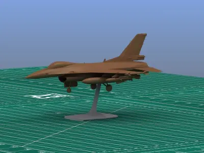 F16C Fighter Print 3D print model