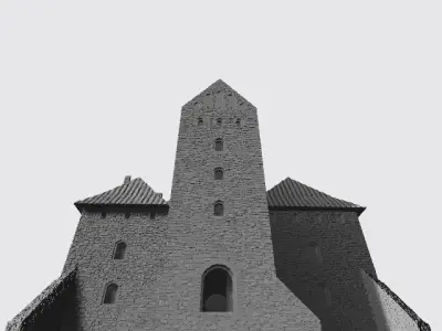 Model castle of Trakai in Lithuania 3D print model