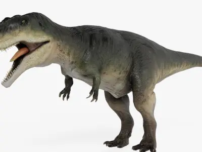 Giganotosarus Low-poly 3D model