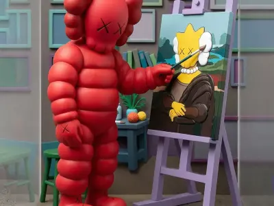 Kaws What Party The Artist Kimpsons for Print 3D print model