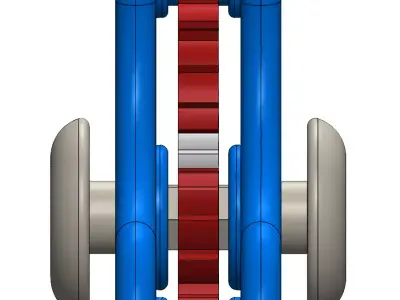 Triple Arm 3D Gear Spinner Toy Free 3D print model