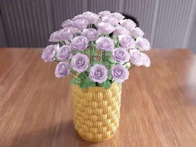 Decorative Flower Vase - 412 3D print model