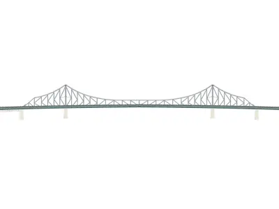 Story Bridge Low-poly 3D model