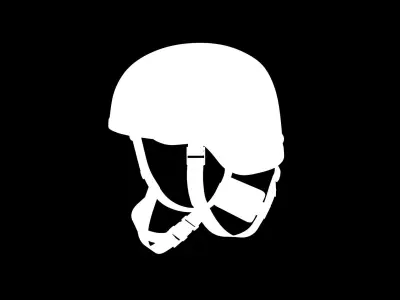 Kevlar Helmet Tan Low-poly 3D model