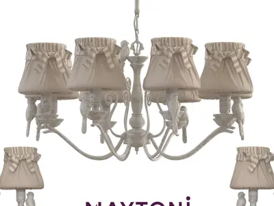 Chandelier Bird ARM013-08-W Maytoni Classic Free 3D model