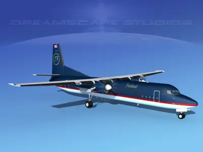 Fokker F-60 Freedom Air 3D model