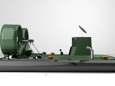 Hovercraft - Military 3D model