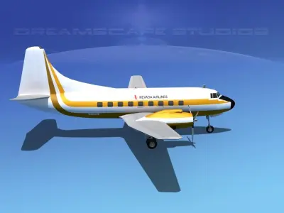 Martin 404 Nevada Airlines 3D model