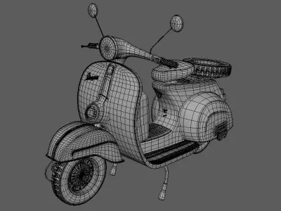 Vespa 3D model 3D model purchase
