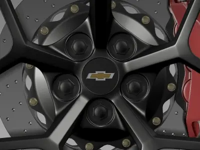 Chevrolet Camaro Z28 2014 wheel 3D model