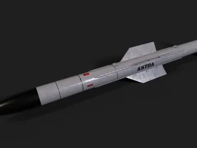 astra mk3 air to air missile Low-poly 3D model