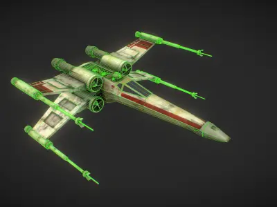 X-Wing 3D model