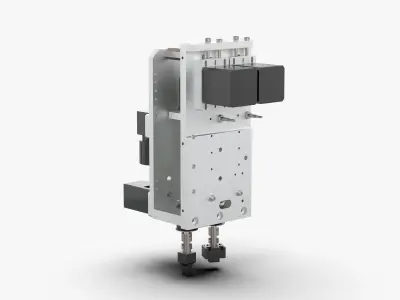 Automatic Swing Angle and Lifting Nozzle Machine 3D model