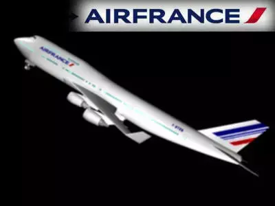 AIR FRANCE 747 -400 3D model