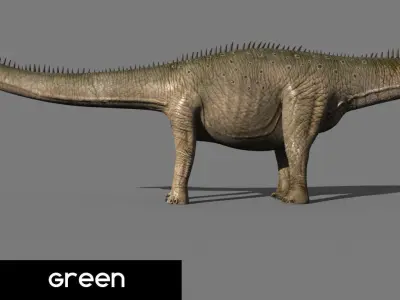 Real Life Diplodocus Dinosaur - Animated 3d model 3D model