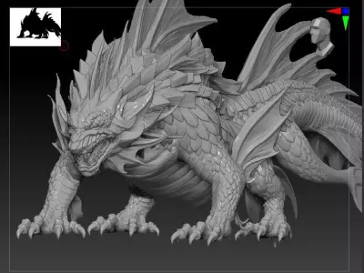 zbrush ztl beast variation terror  3D model