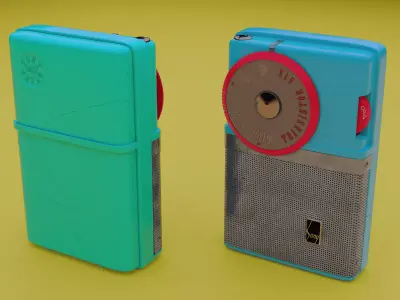 Sony TR-63 Transistor Radio 3D model