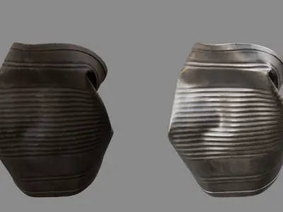 Crushed Food Can 06 3D model