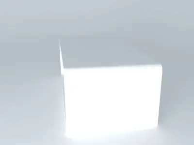 White table 70's style Free 3D model