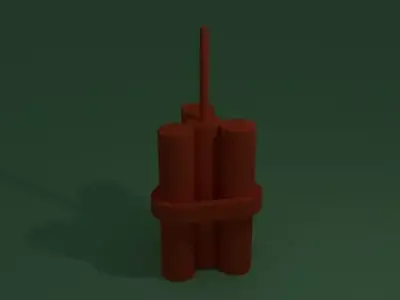 Lego TNT Free 3D model