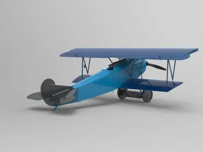 Fokker DVII 3D model