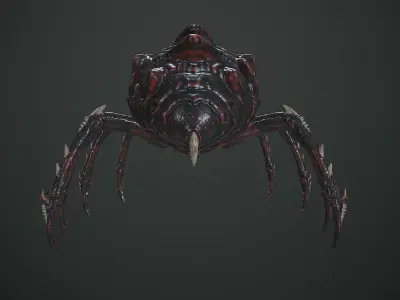Spider Warrior Low-poly 3D model
