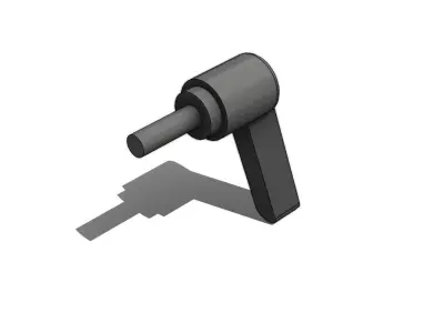 Manipulo Handle Merkbak ATM 7520 M8x25 3D model