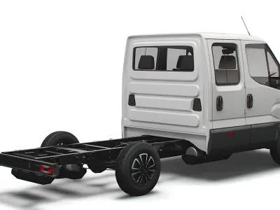 Iveco Daily Crew Cab L2 Chassis 2022 3D model
