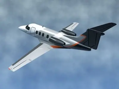 Embraer Phenom 100 business jet Low-poly 3D model