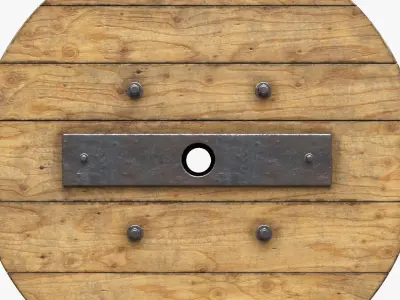 Steel cable reel 3D model