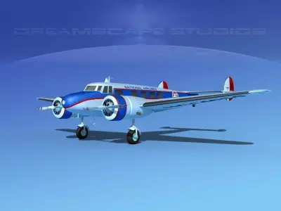 Lockheed L10 Electra National 3D model
