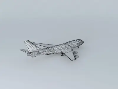 Plane from Santos Dumont Airport 3D model
