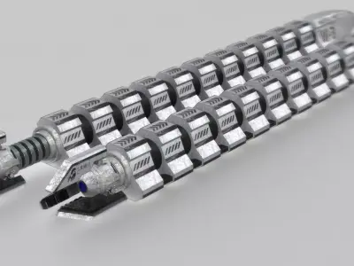 Sci Fi Worm 3D model